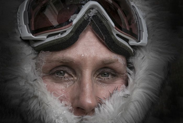 Donna Urquhart up close in snow gear